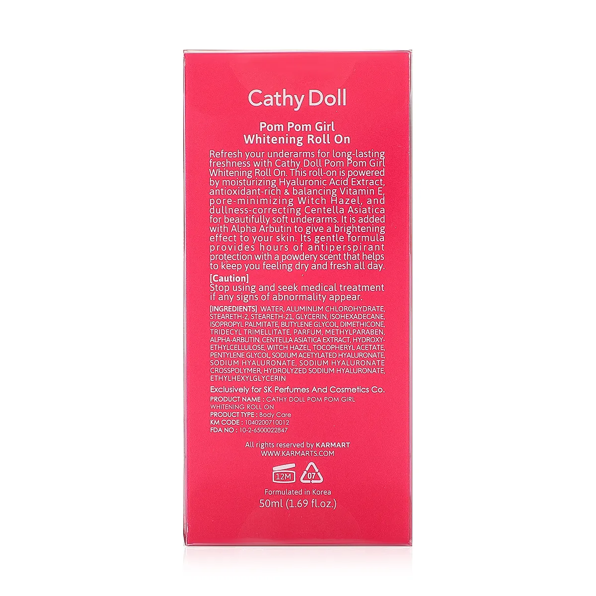 Pom Pom Girl Whitening Roll On - 50ml