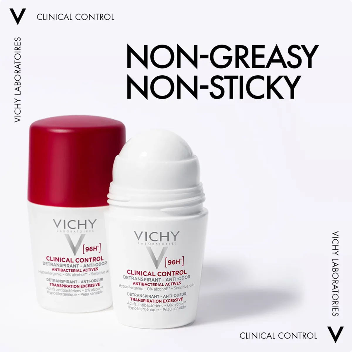 Vichy Deo Roll 96H Clinical Control 50Ml-White