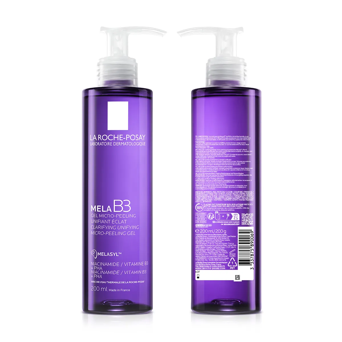 Mela B3 Micro-Peeling Gel Face Cleanser - 200ml