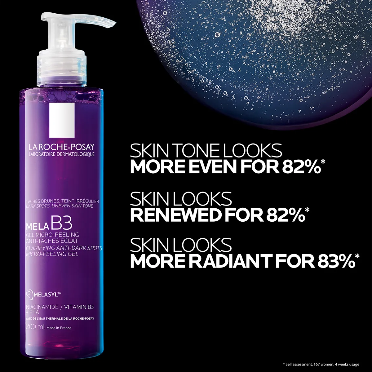 Mela B3 Micro-Peeling Gel Face Cleanser - 200ml