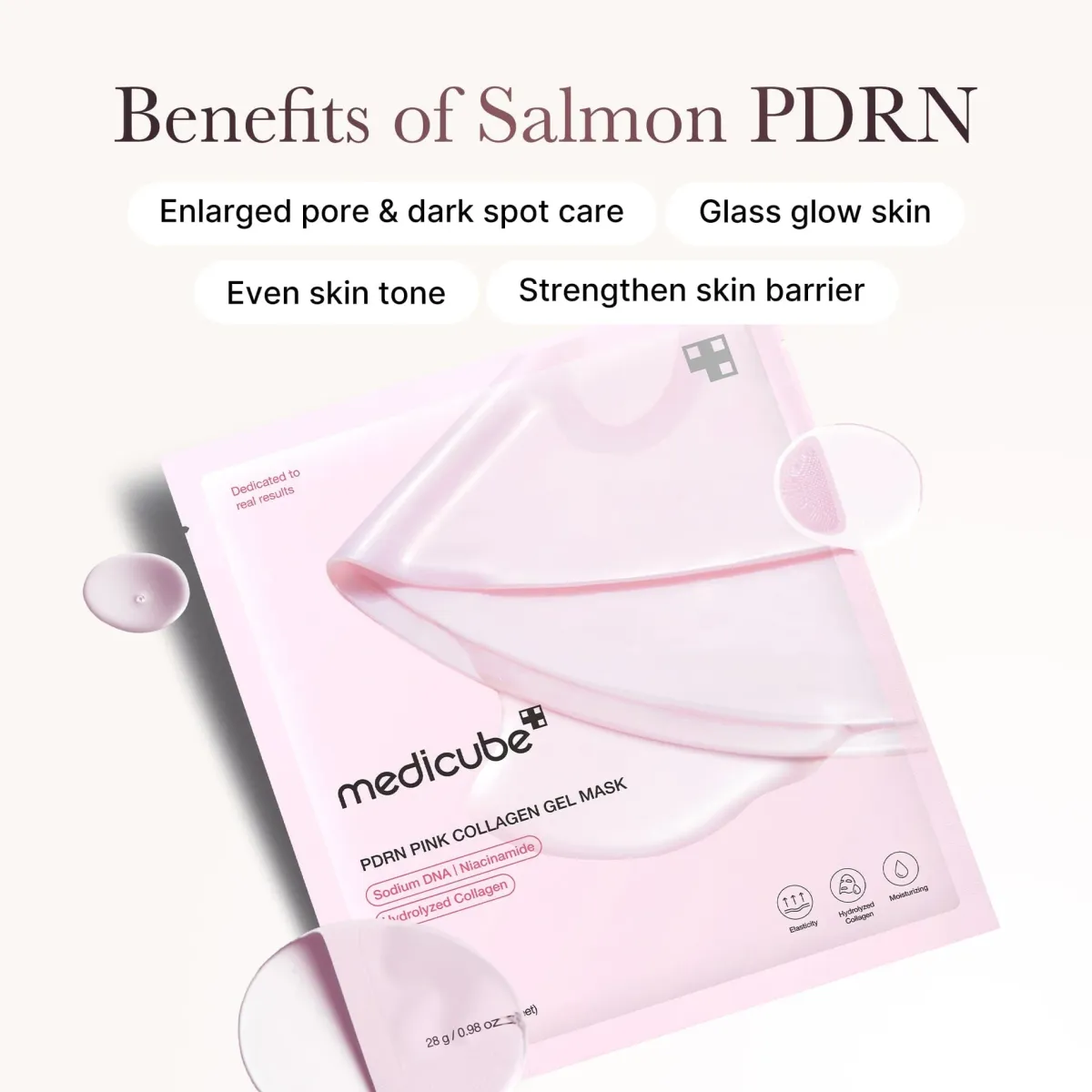 Medicube PDRN Pink Collagen Gel Mask Pack Of 4