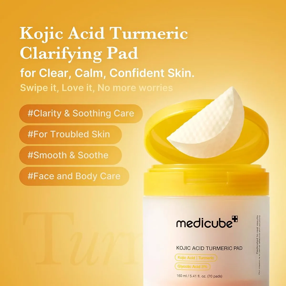 Medicube Kojic Acid Turmeric Pad 70Pcs