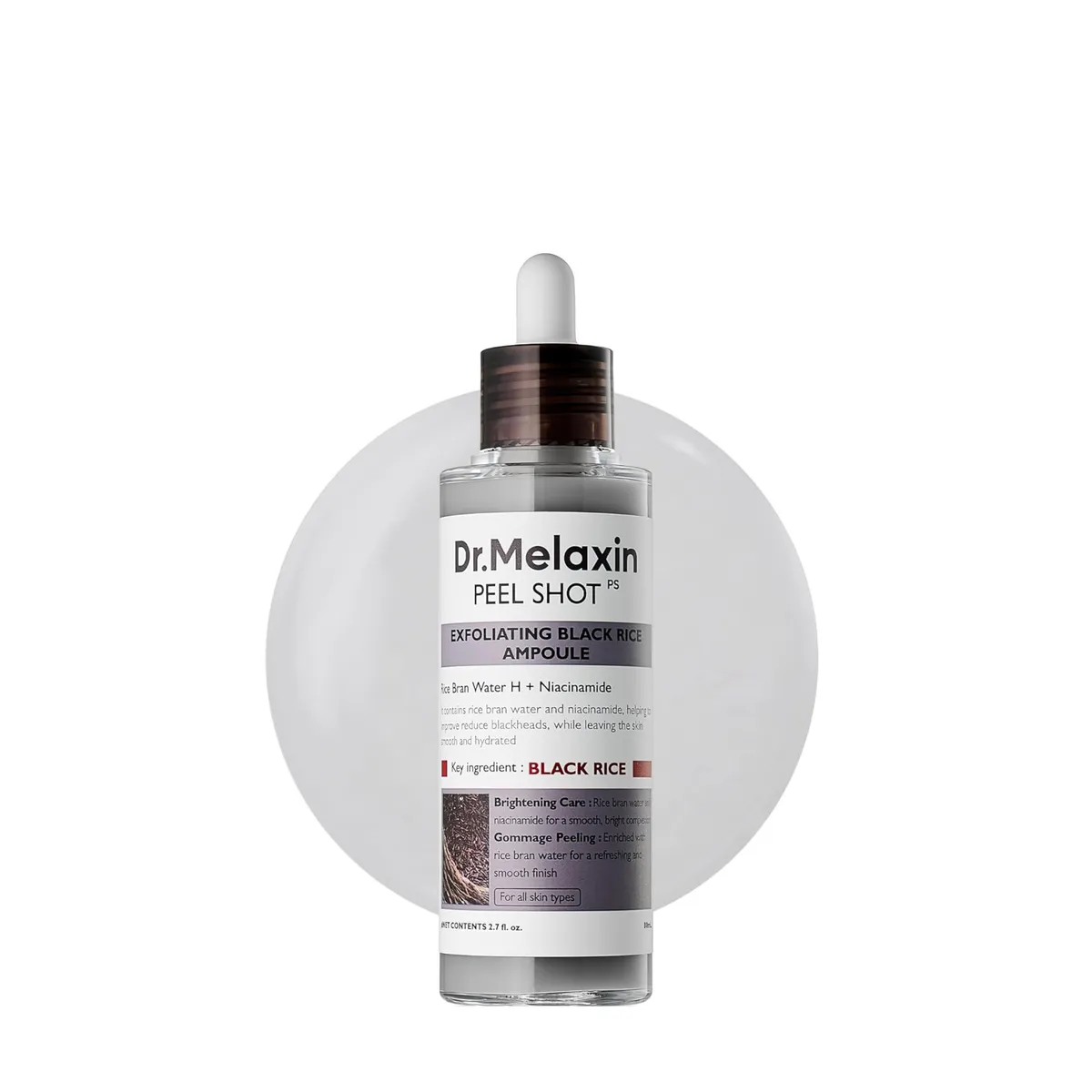 Dr.Melaxin Peel Shot Glow Black Rice Peeling Ampoule 80ml