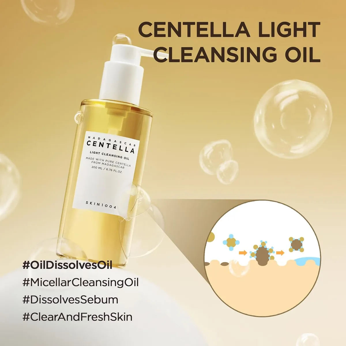 Skin1004 Madagascar Centella Light Cleansing Oil 200ml