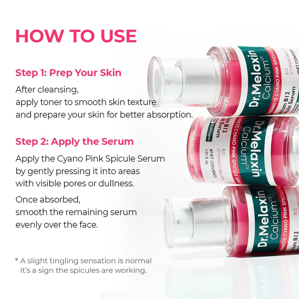 Dr.Melaxin Cemenrete Cyano Pink Spicule Serum with Calcium 30ml