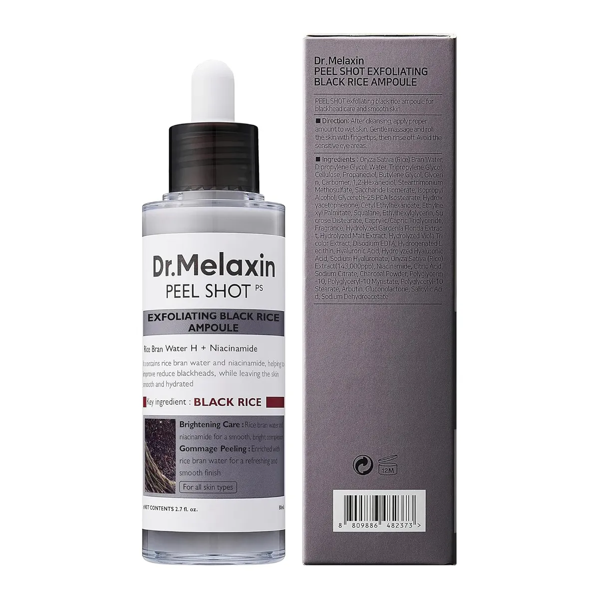 Dr.Melaxin Peel Shot Glow Black Rice Peeling Ampoule 80ml
