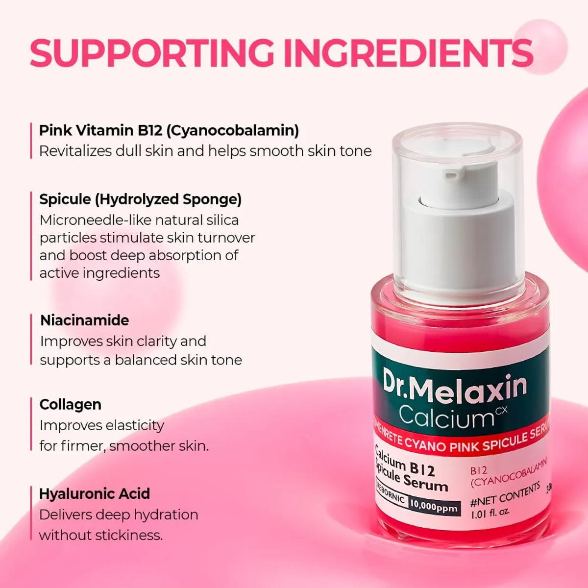Dr.Melaxin Cemenrete Cyano Pink Spicule Serum with Calcium 30ml