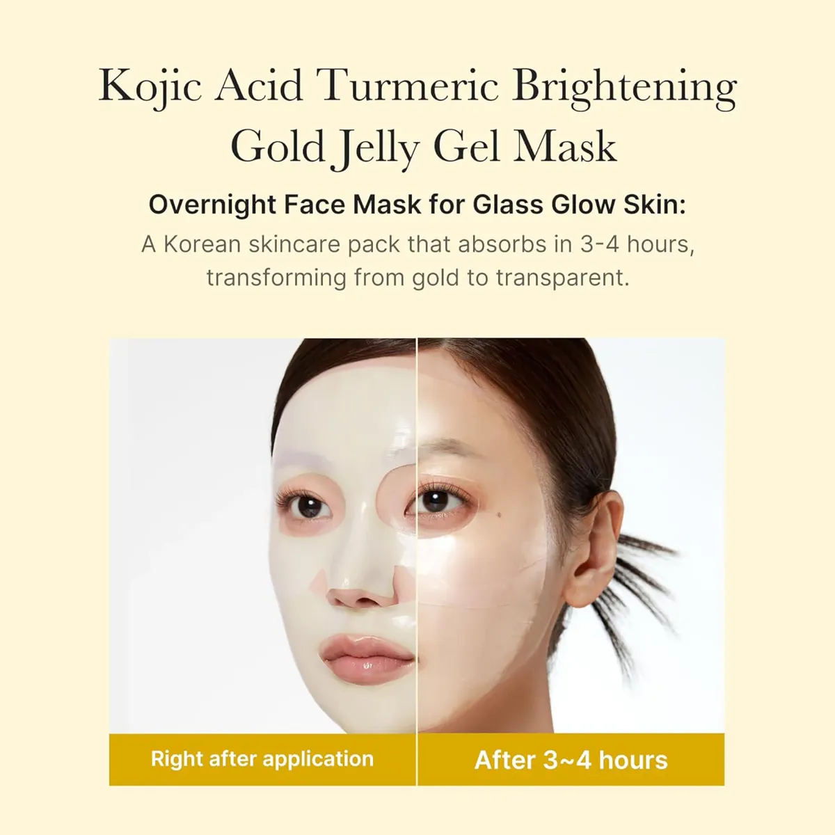Medicube Kojic Acid Turmeric Brightening Gel Mask 4Pcs