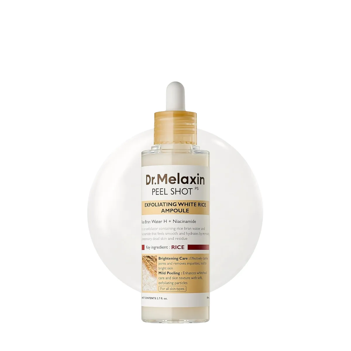 Dr.Melaxin Peel Shot Glow Rice Peeling Ampoule 80ml