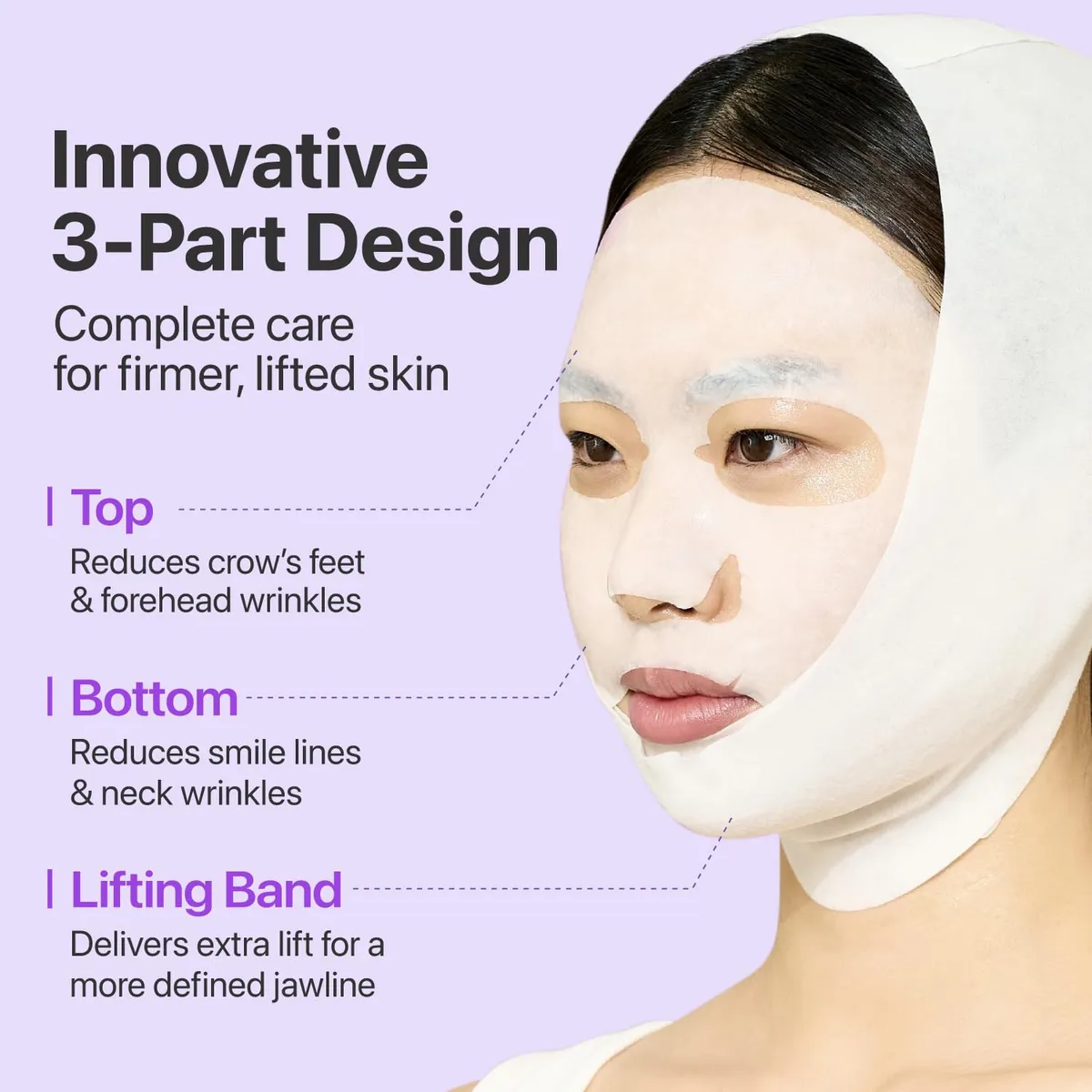 Numbuzin No.9 NAD Bio Lifting-sil Full Face Mask - 20ml Top & 28ml - Bottom (1 box - 4 Mask)