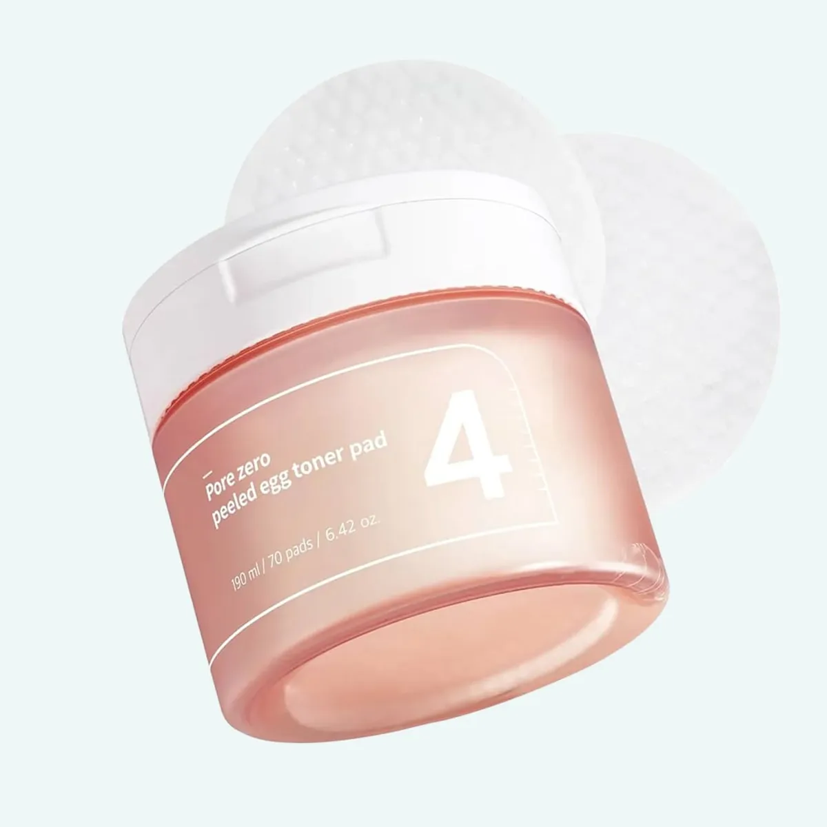 Numbuzine No.4 Pore Zero Peeled Egg Toner Pad - 70 pads - 190 ml
