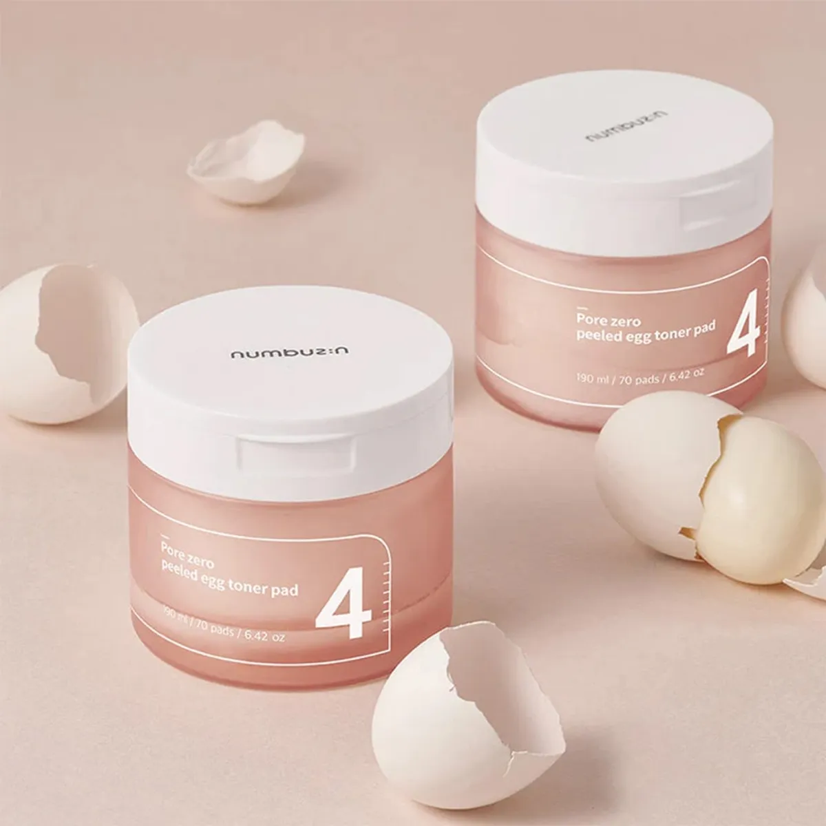 Numbuzine No.4 Pore Zero Peeled Egg Toner Pad - 70 pads - 190 ml