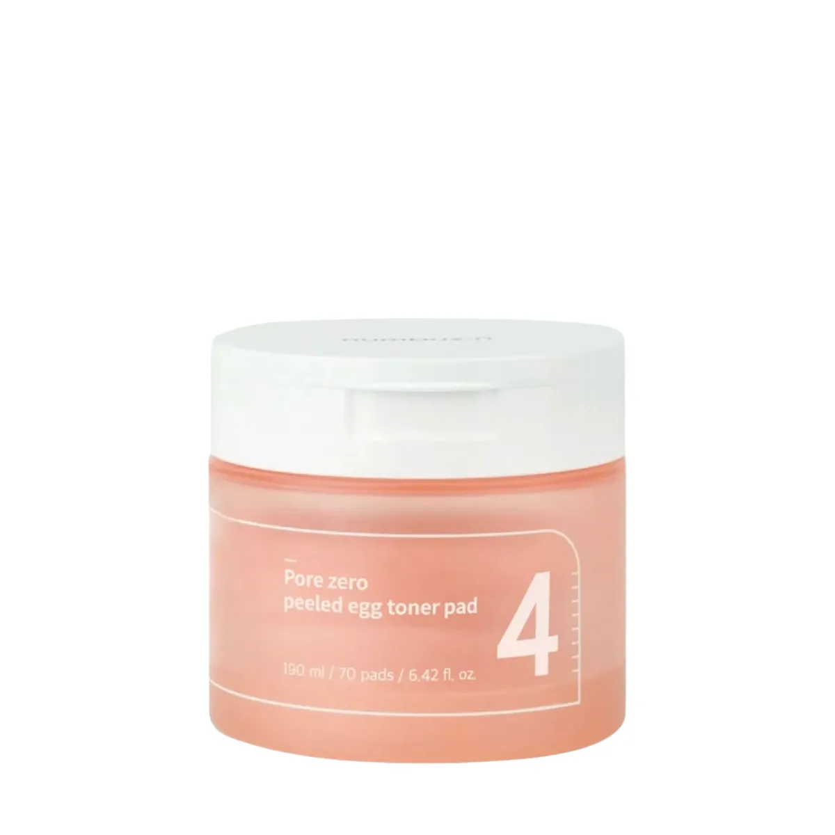 Numbuzine No.4 Pore Zero Peeled Egg Toner Pad - 70 pads - 190 ml