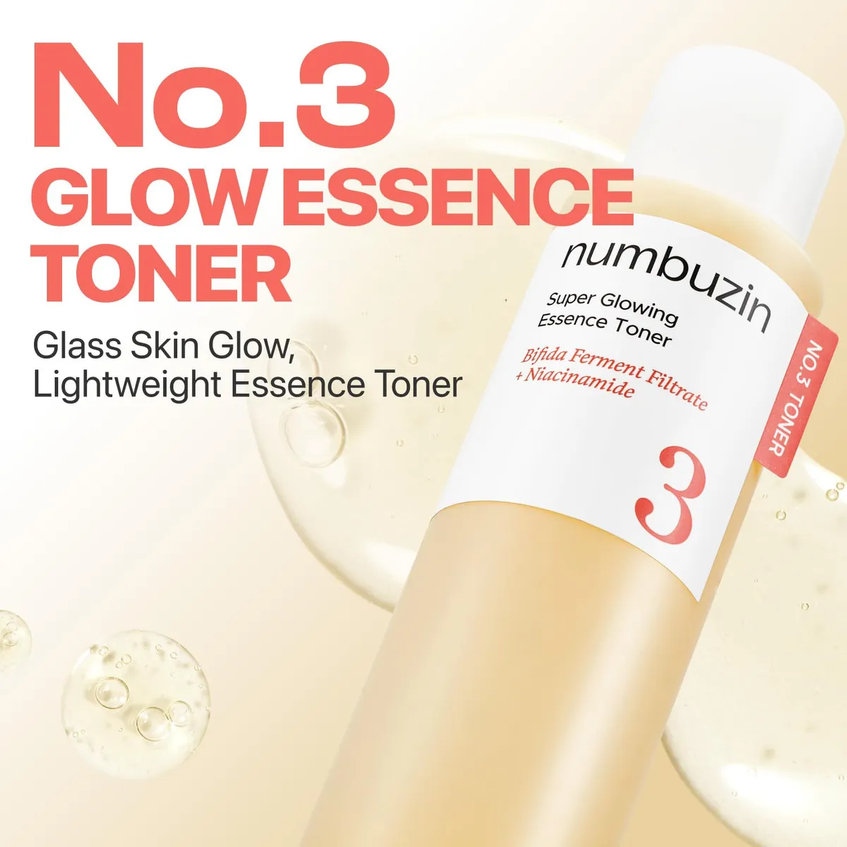 Numbuzin No.3 Super Glowing Essence Toner 200 ml