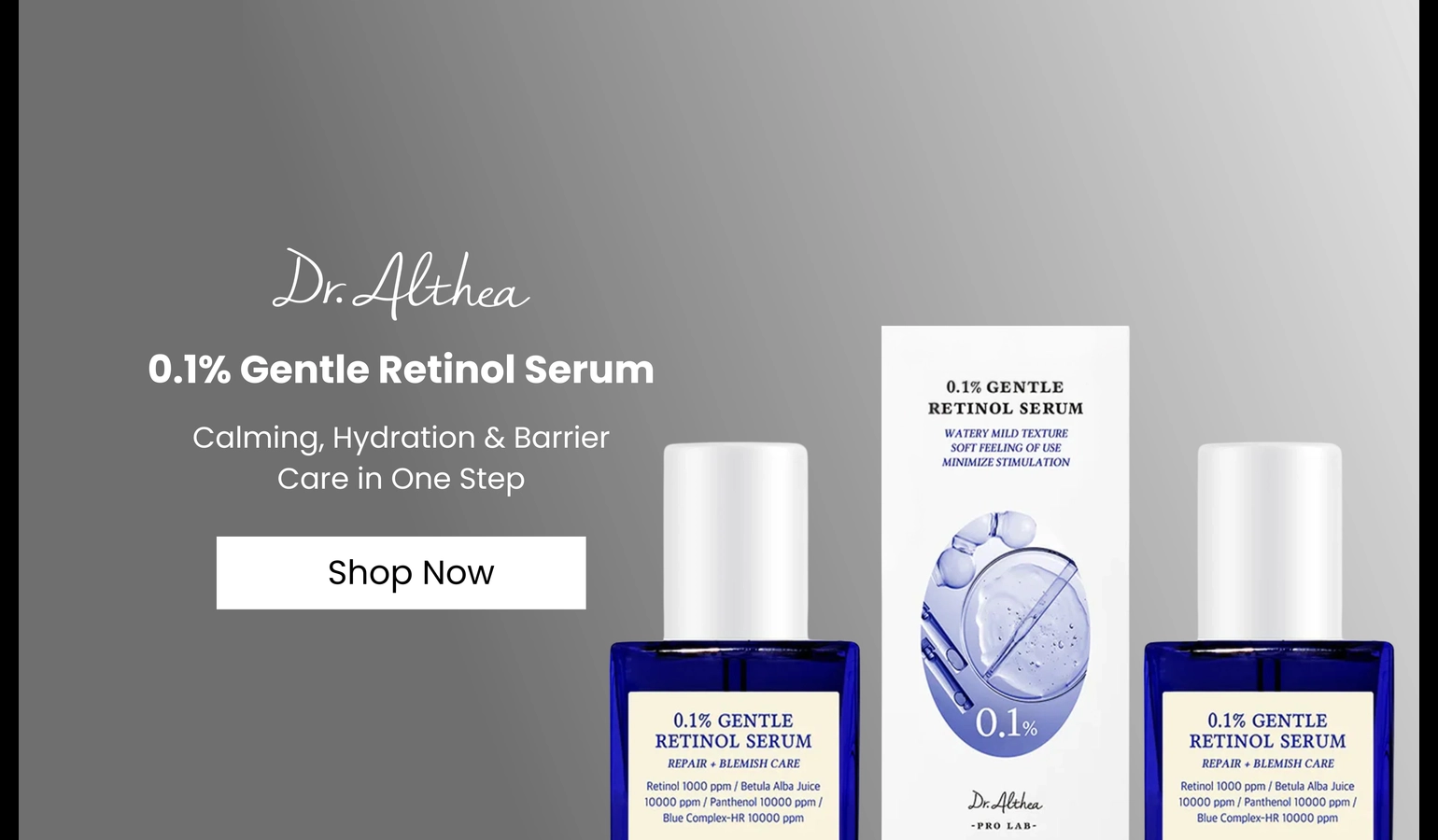 Dr. Althea promotional banner on Linco marketplace