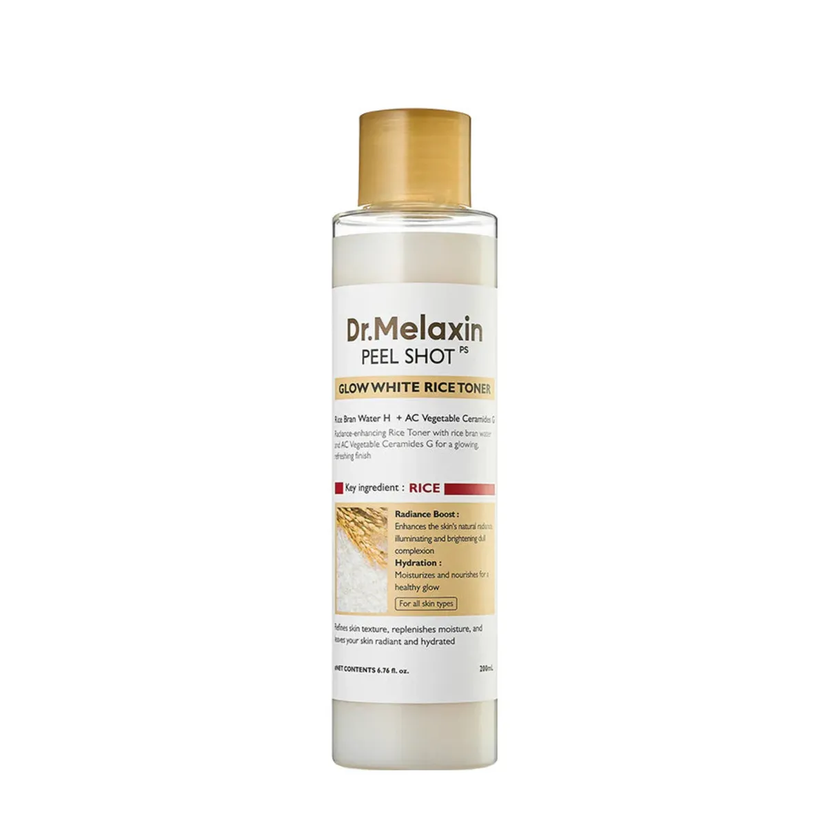 Dr.Melaxin Peel Shot Glow Rice Toner 200ml