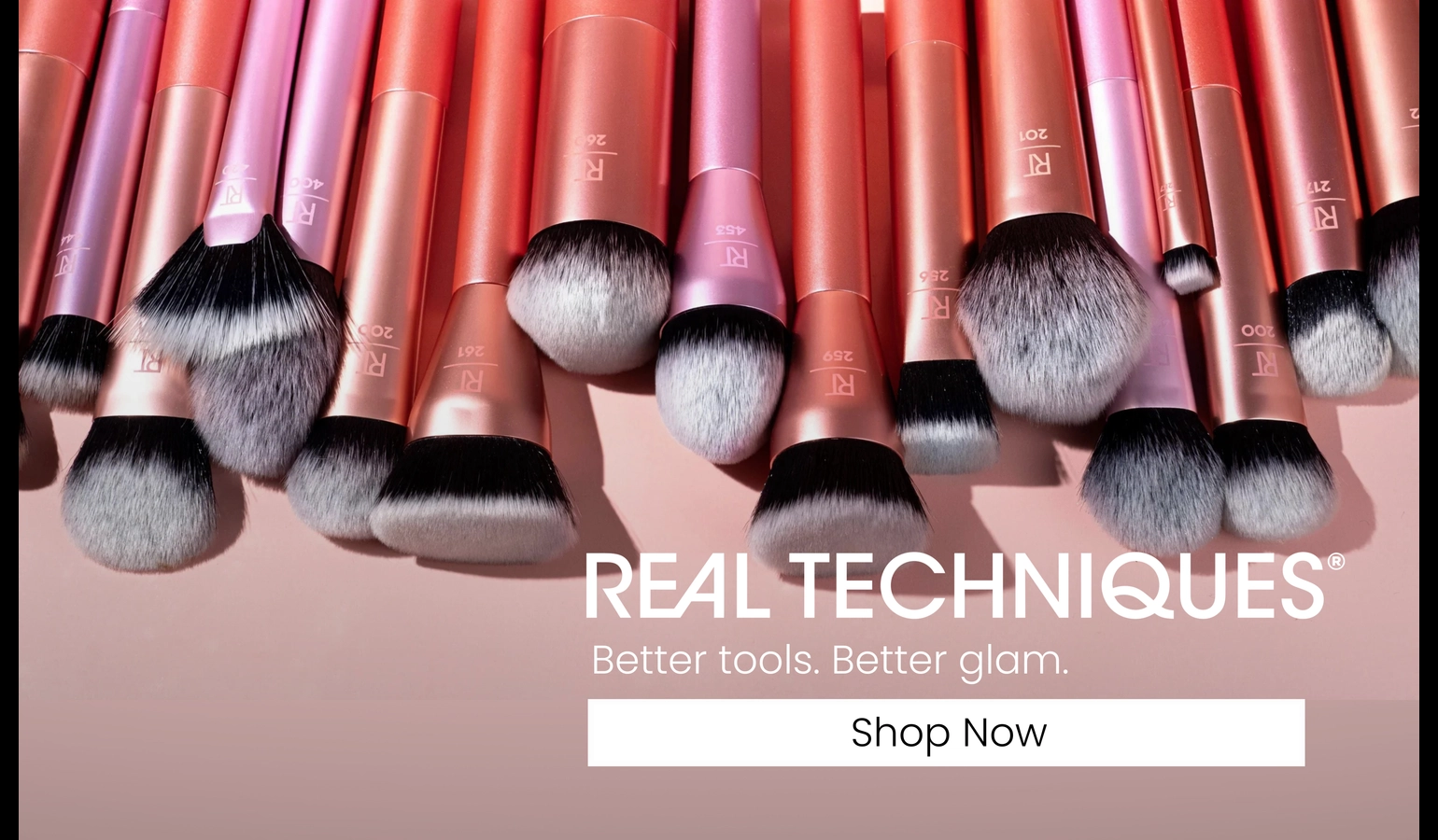 REAL TECHNIQUES promotional banner on Linco marketplace
