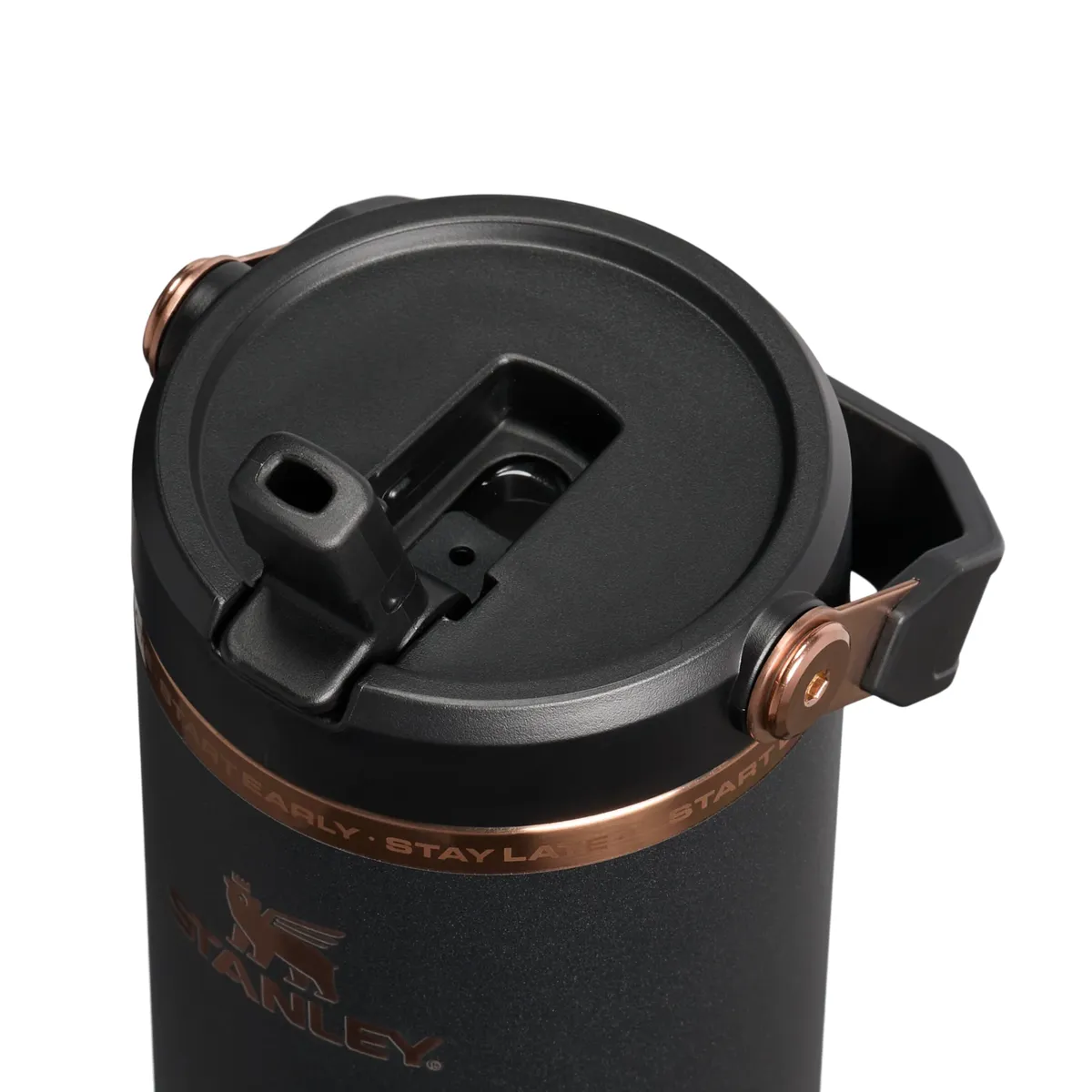 The Messi x Stanley IceFlow™ Flip Straw Tumbler | 30 OZ  - Messi GOAT Black