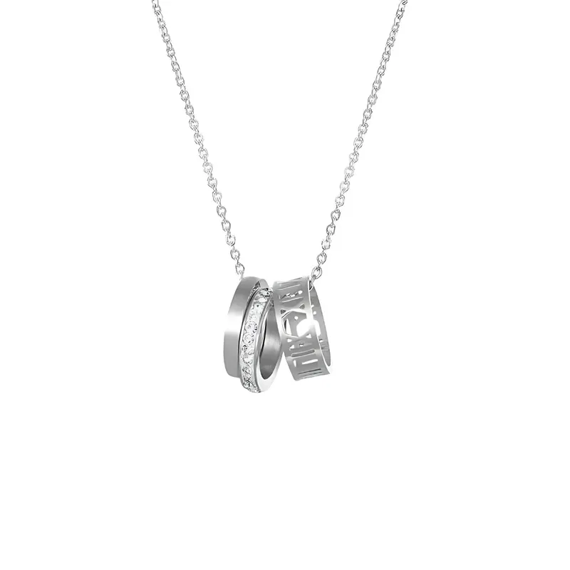 Three Rings Necklace - Silver
