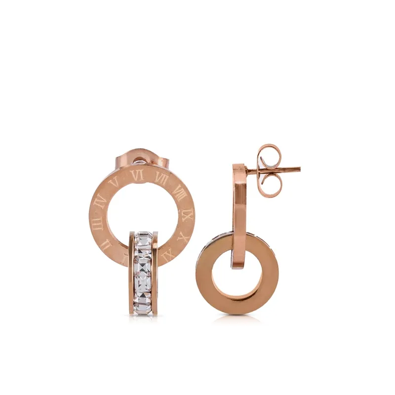 Ring Of Life Earrings - Rose Gold 