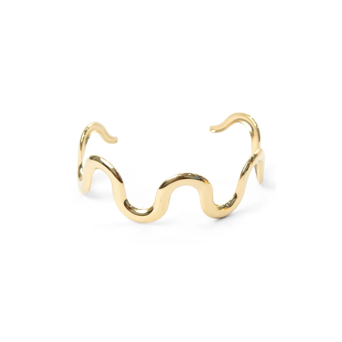 Waves Cuff - Gold