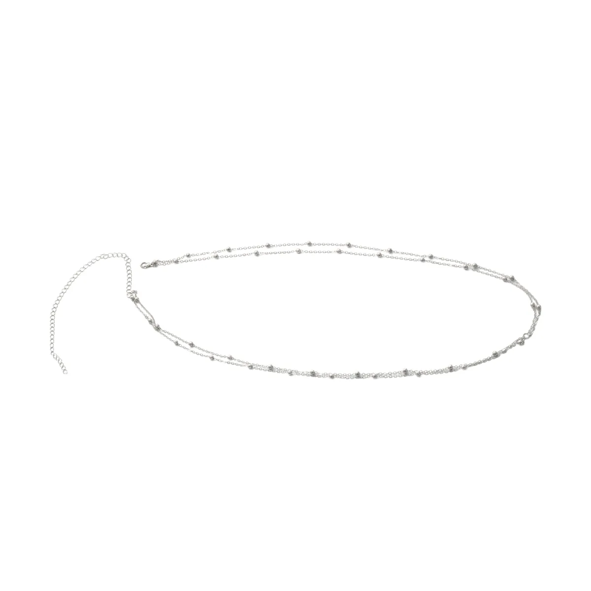 Stacked Waist Chain - Silver
