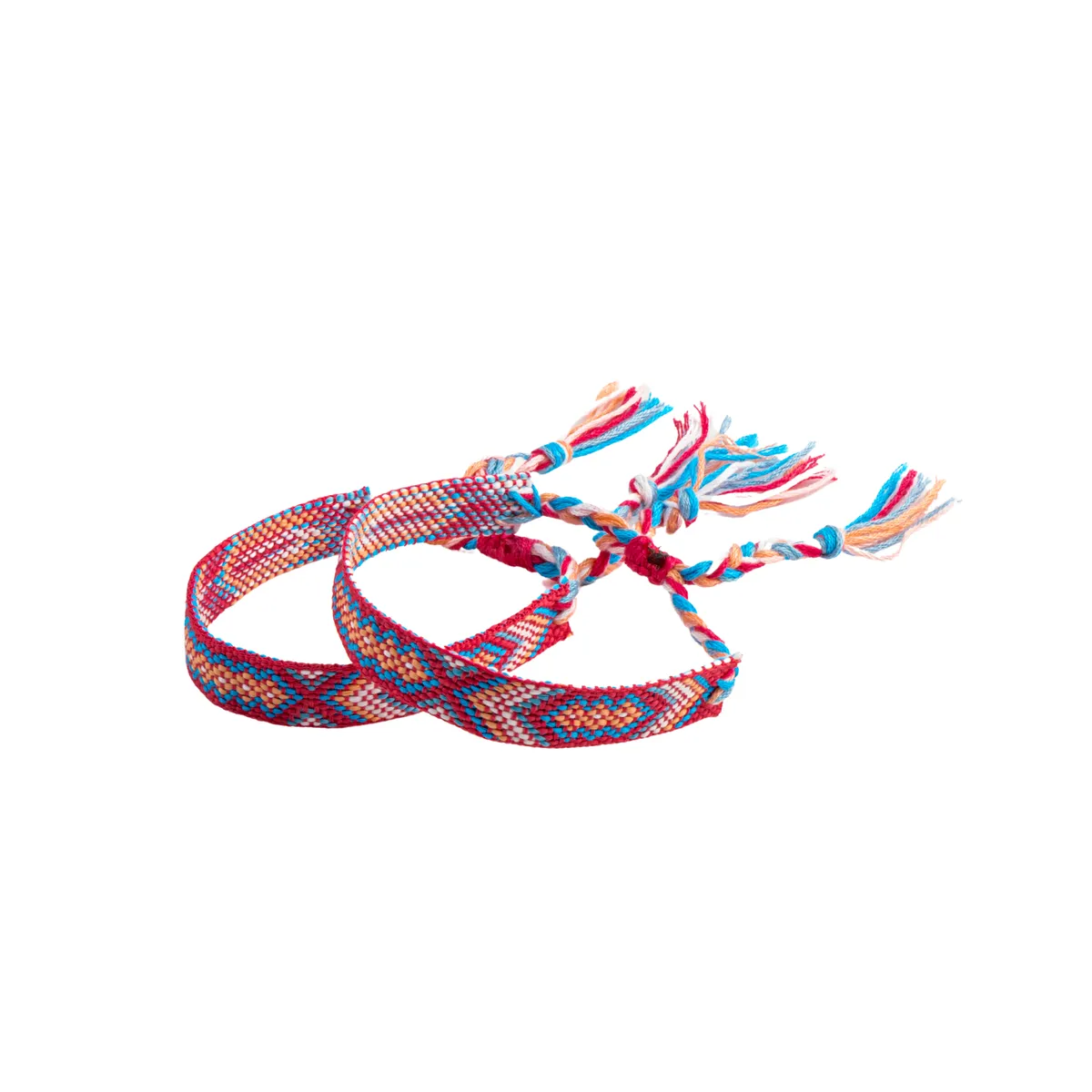 Braided Bracelet Set of 2 - Neon Vibe Tribe