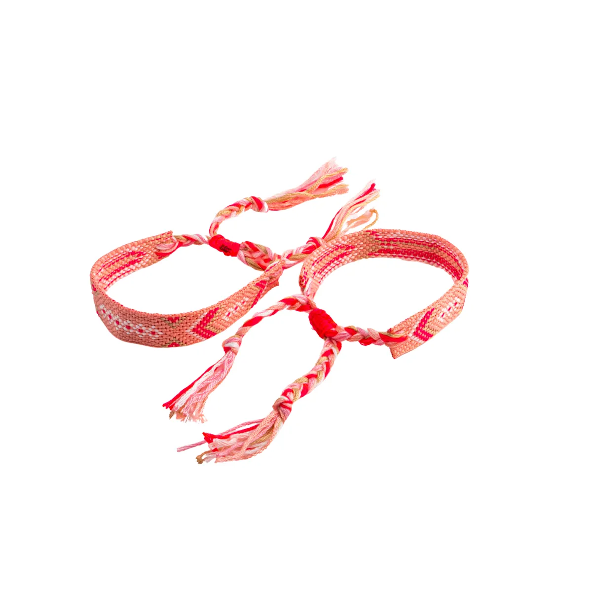 Braided Bracelet Set of 2 - Cotton Candy