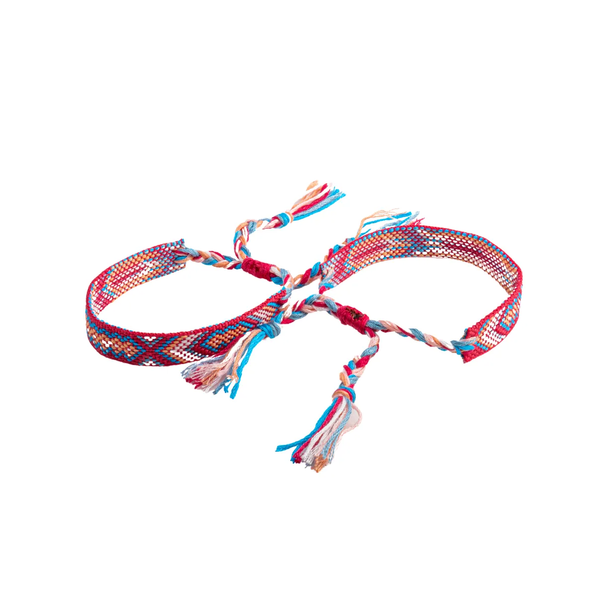 Braided Bracelet Set of 2 - Neon Vibe Tribe