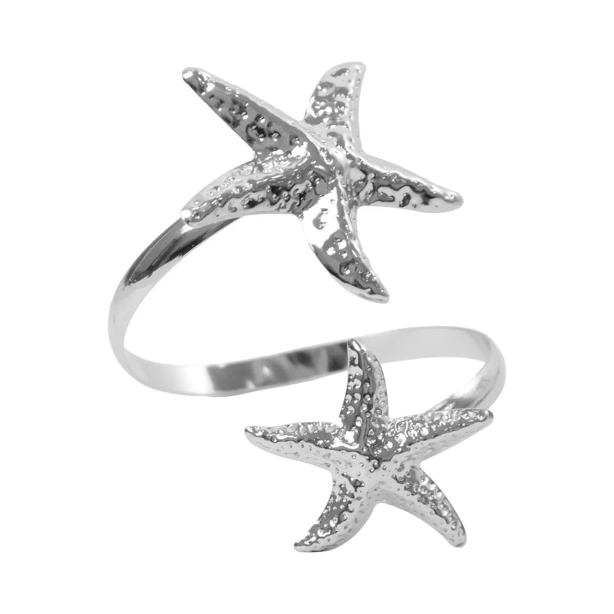 Starfish Arm Cuff - Silver