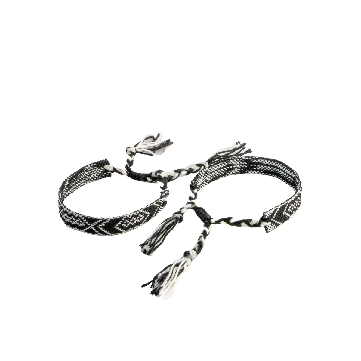 Braided Bracelet Set of 2 - Shadow Mosaic