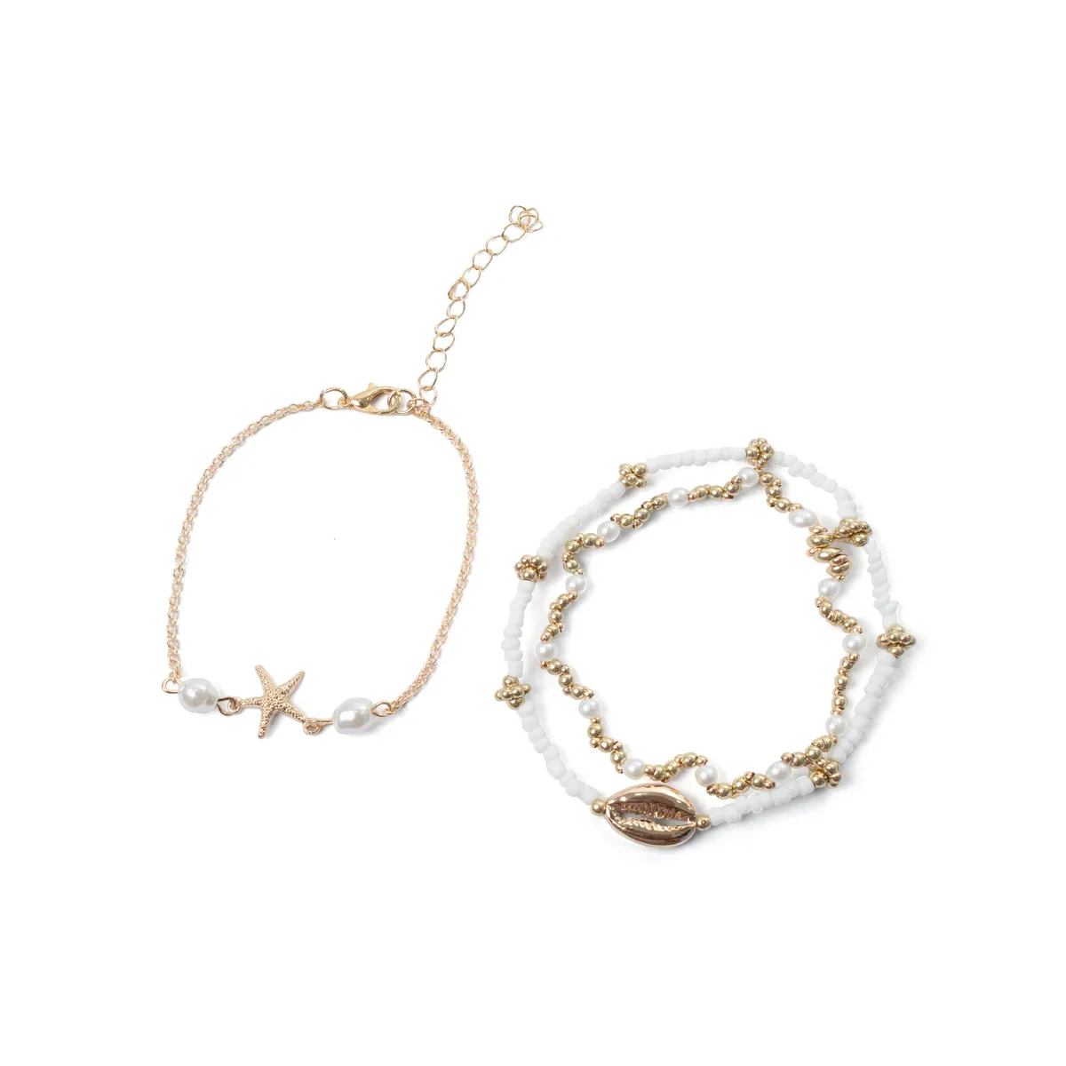 Braided Anklet Set of 3