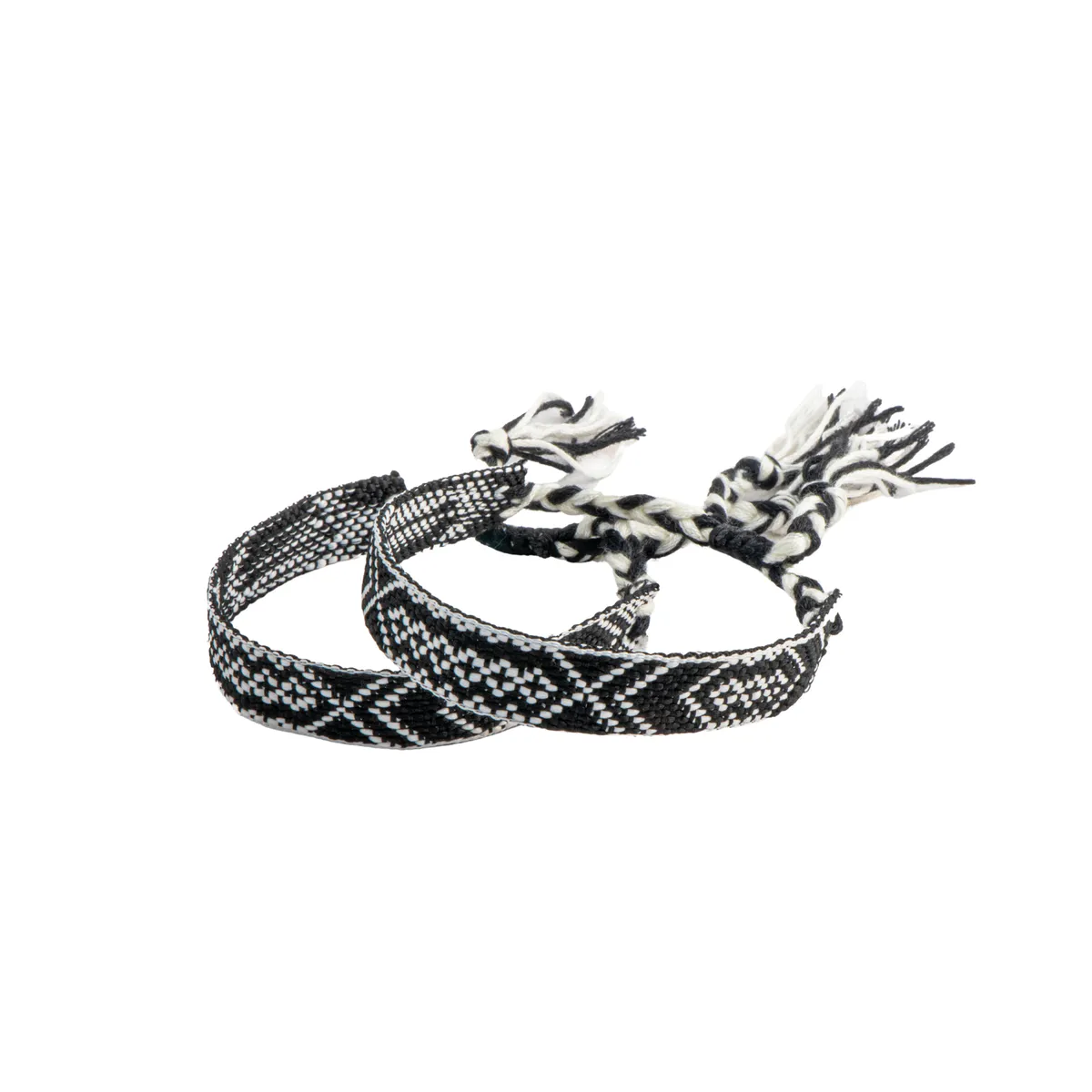 Braided Bracelet Set of 2 - Shadow Mosaic