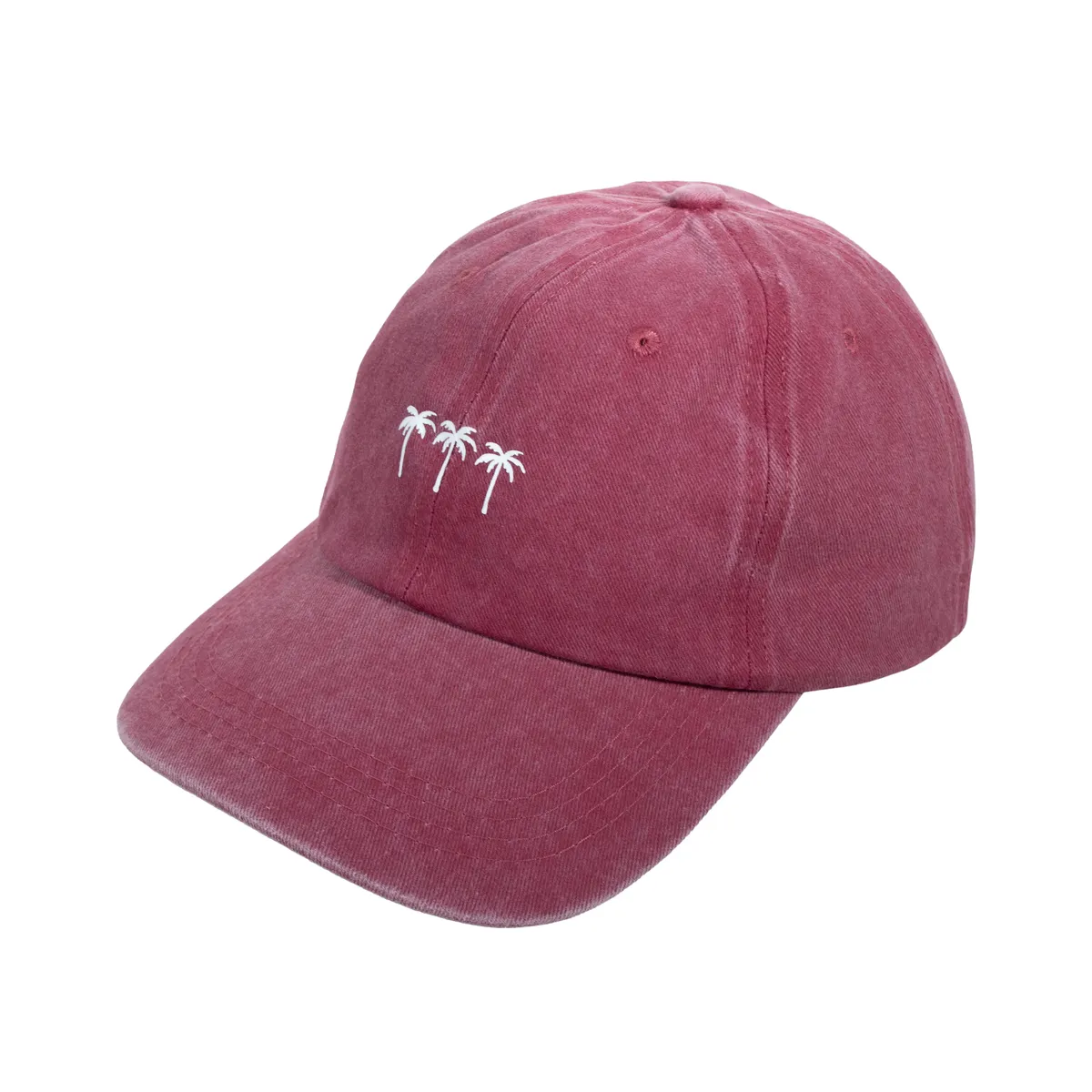 3 Palms Cap - Burgandy