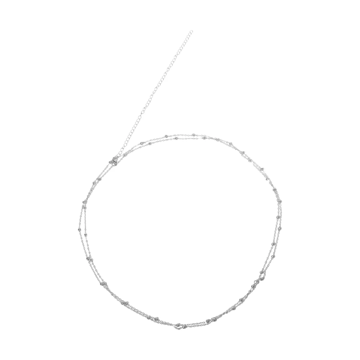 Stacked Waist Chain - Silver