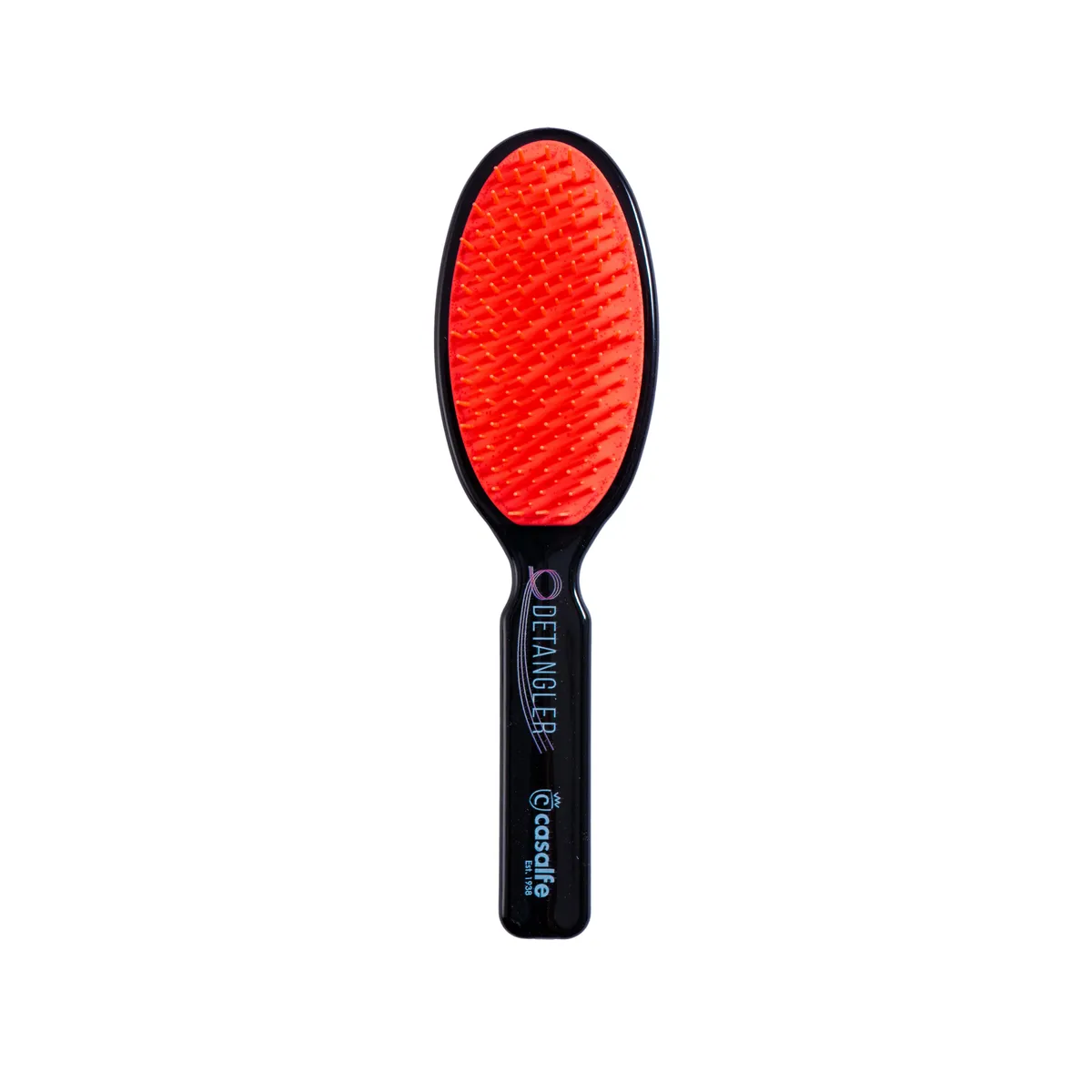 Detangle Oval Brush Normal Hair-Black/Orange