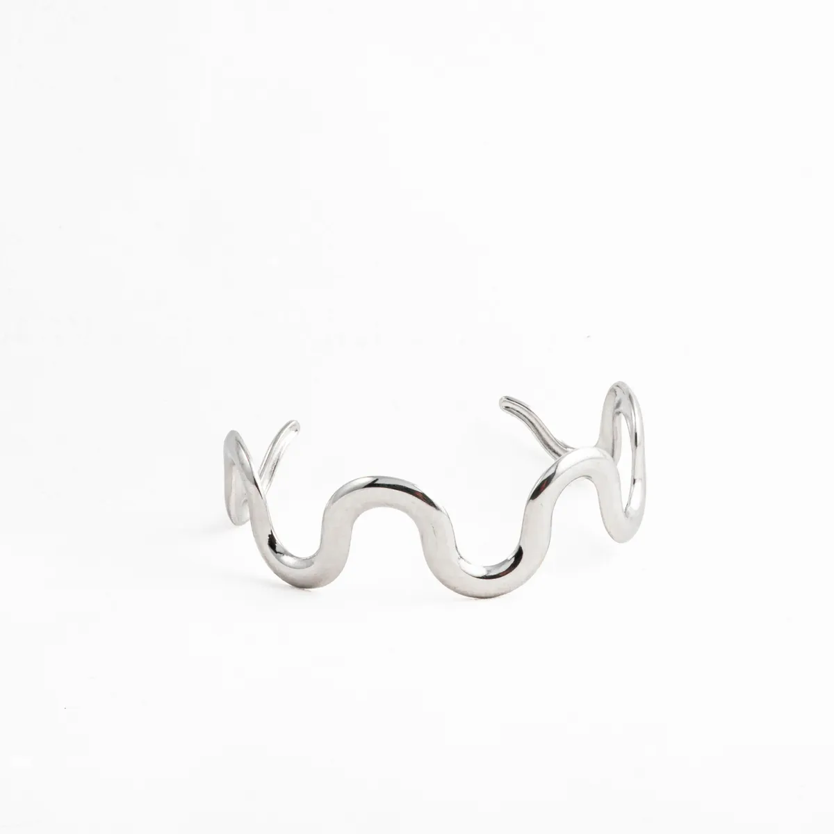 Waves Cuff  - Silver