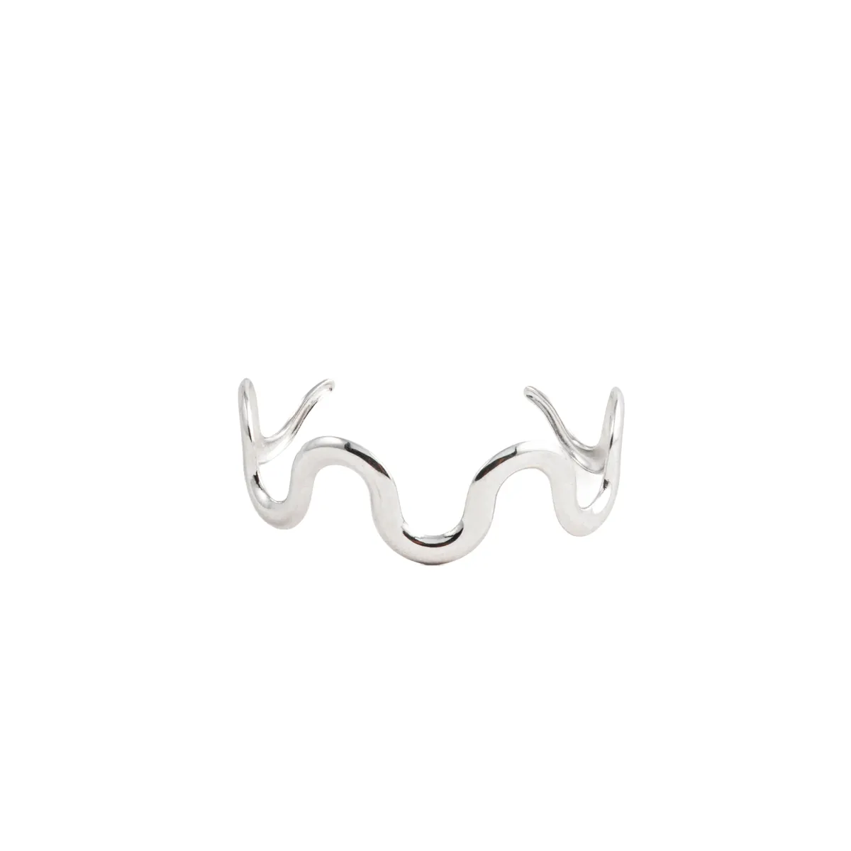 Waves Cuff  - Silver