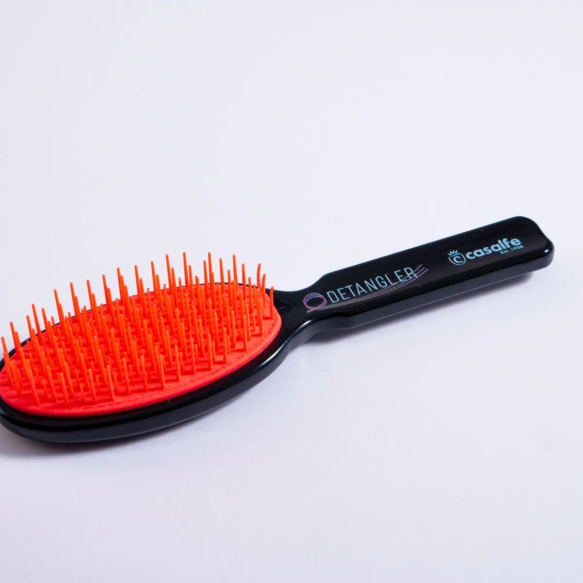 Detangle Oval Brush Normal Hair-Black/Orange