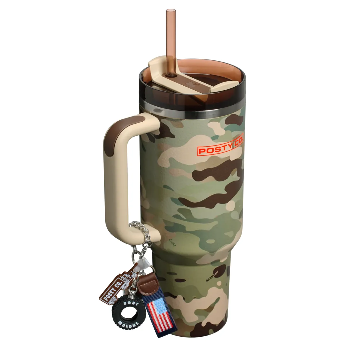 The Post Malone x Stanley Quencher® H2.0 FlowState™ Tumbler | 40 OZ - Post Malone MultiCam®
