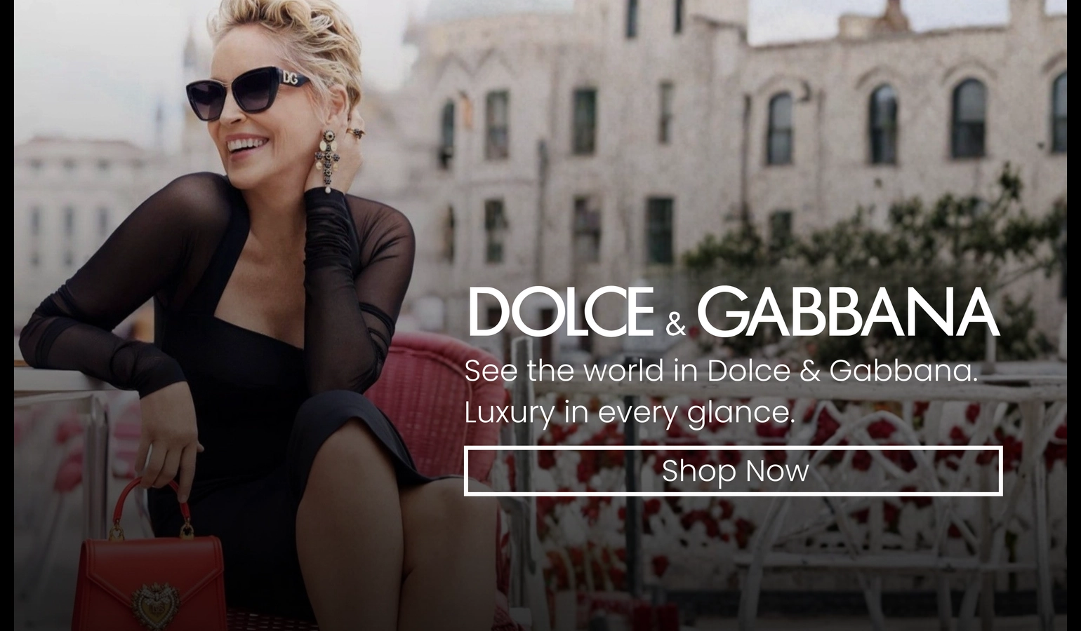 Dolce & Gabbana promotional banner on Linco marketplace