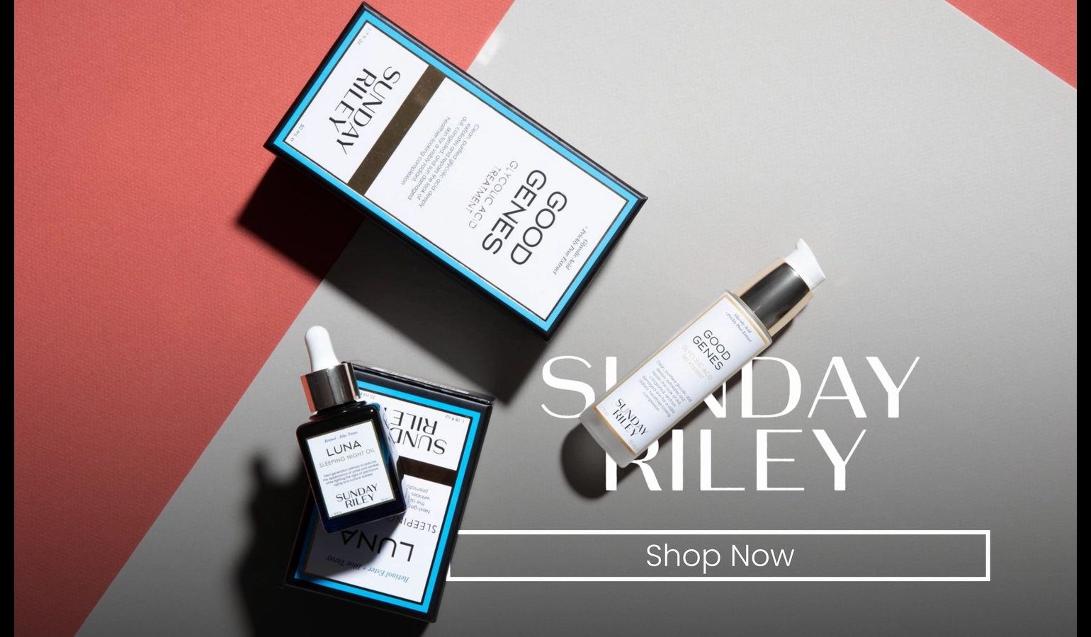 SUNDAY RILEY promotional banner on Linco marketplace