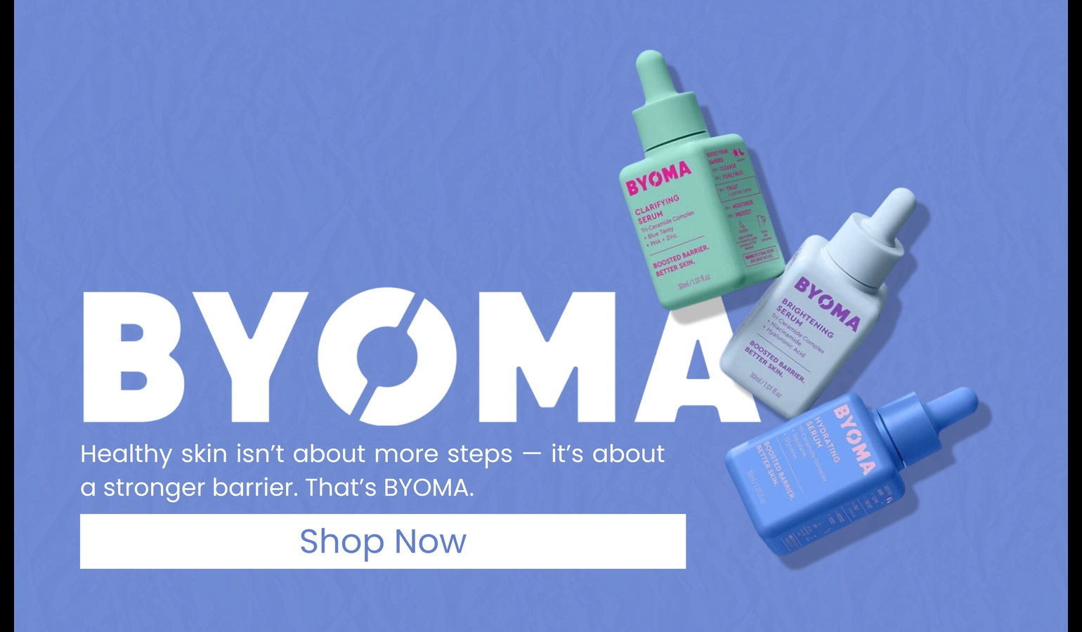 Byoma promotional banner on Linco marketplace