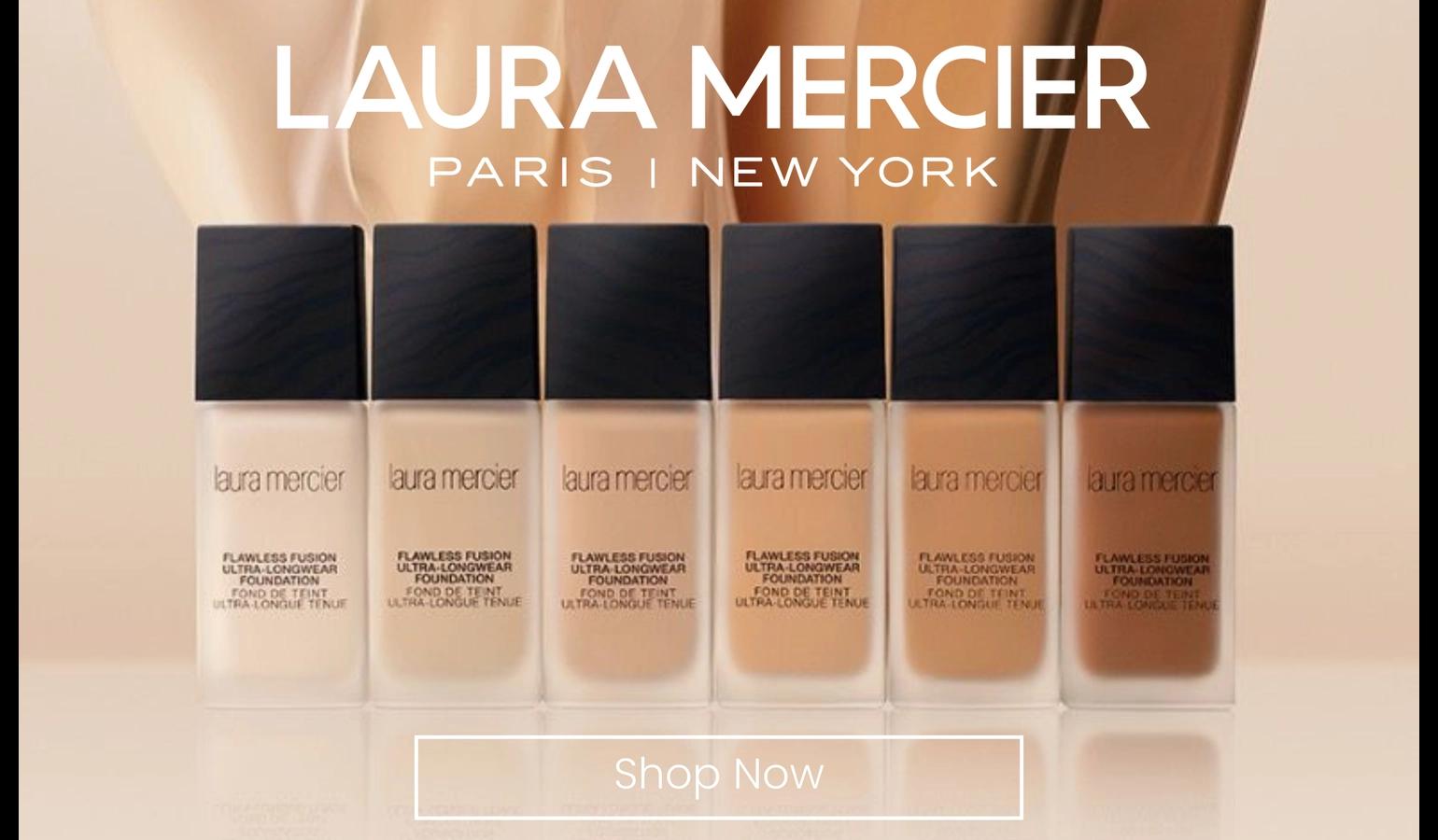 Laura Mercier promotional banner on Linco marketplace