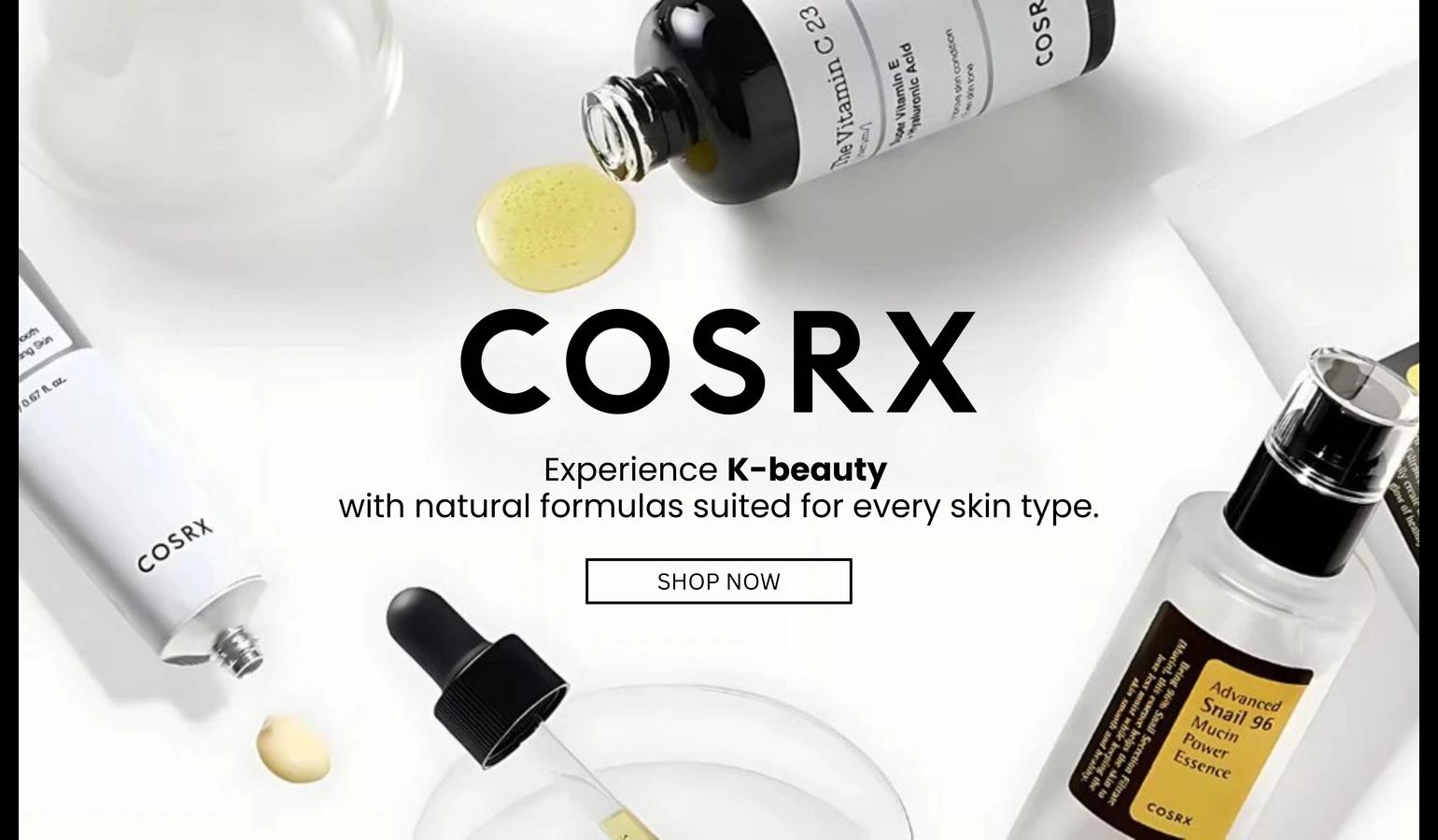 COSRX promotional banner on Linco marketplace