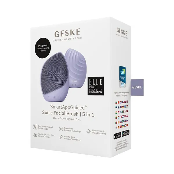 GESKE Sonic Facial Brush 5 in 1 Color Purple