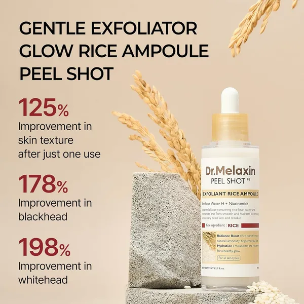Dr.Melaxin Peel Shot Glow Rice Peeling Ampoule 80ml