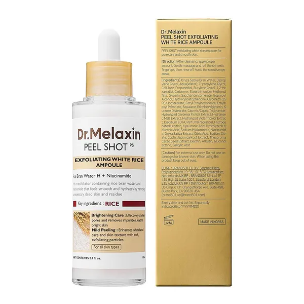 Dr.Melaxin Peel Shot Glow Rice Peeling Ampoule 80ml
