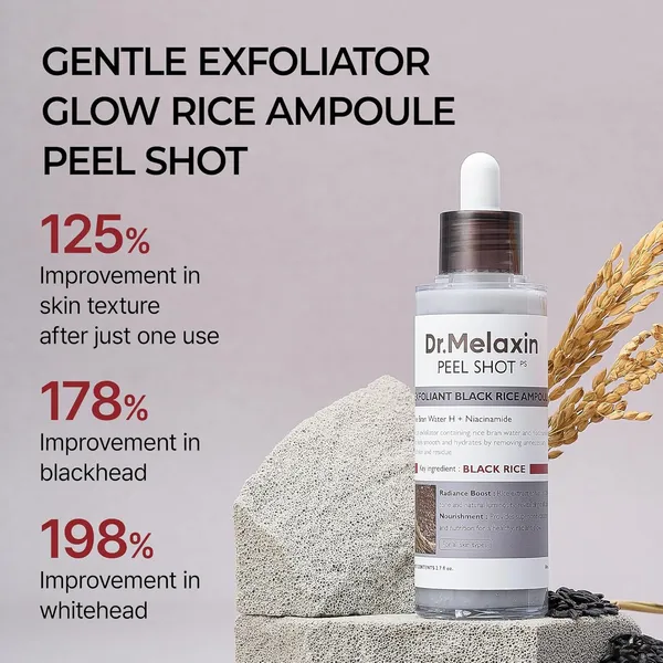 Dr.Melaxin Peel Shot Glow Black Rice Peeling Ampoule 80ml