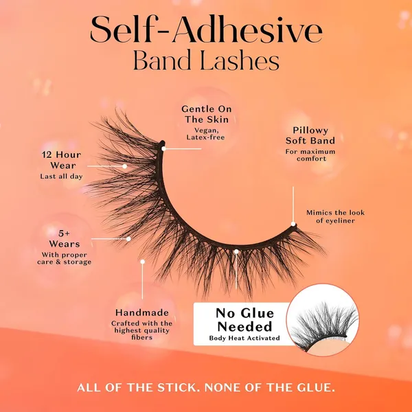 TrendSetter Self-Adhesive 3D Faux Mink Lashes